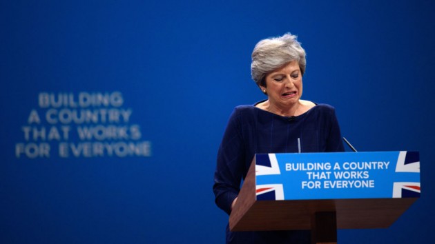 Conservative Leader Makes Her Keynote Speech To Party Conference